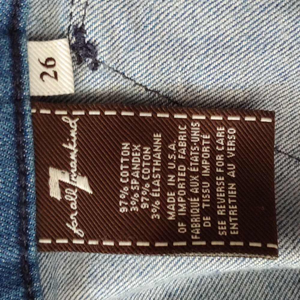 7 FOR ALL MANKIND DENIM SHORTS - Picture 11 of 13